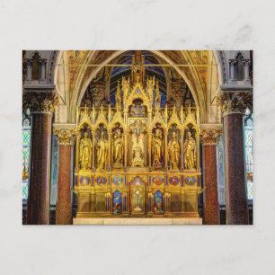 Main Altar In Votivkirche, Vienna Austria Postcard