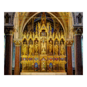 Main Altar In Votivkirche, Vienna Austria Poster