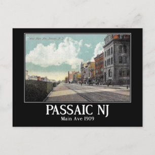 Main Ave, Passaic, New Jersey Vintage Postcard