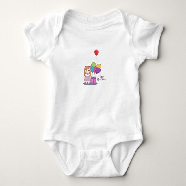 Main Character Birthday Baby Bodysuit (Front)