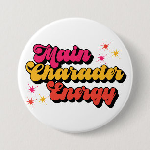 Main Character Energy Bookish 7.5 Cm Round Badge