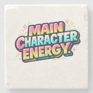 Main Character Energy Stone Coaster