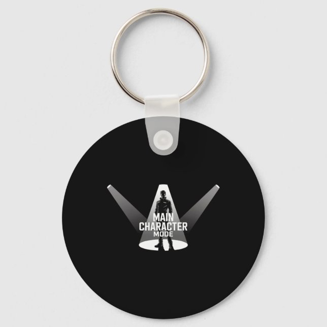 Main Character Mode - Keep It Simple And Cool  Key Ring (Front)