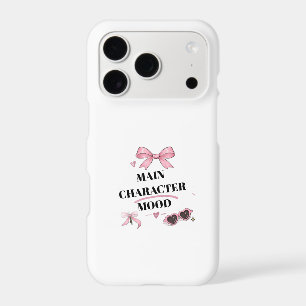 Main Character Mood Coquette Pink Bow Phone Case