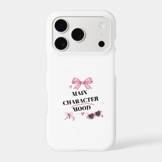 Main Character Mood Coquette Pink Bow Phone Case