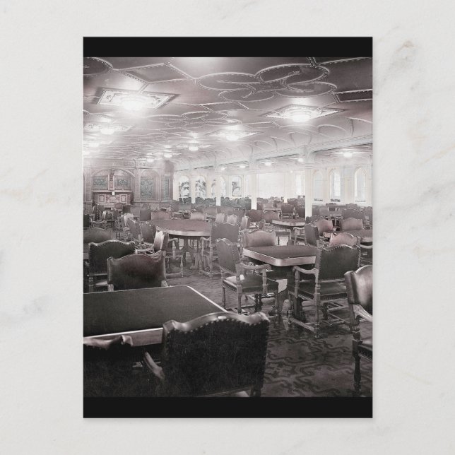 Main Dining Room Titanic Postcard (Front)