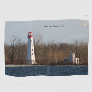 Main Duck Island Light golf towel