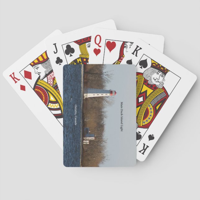 Main Duck Island Light playing cards (Back)