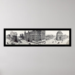 Main & Genesse Buffalo NY Photo 1911 Poster