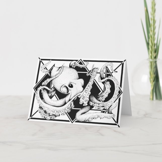 Main Octopus Greeting Card (Front)