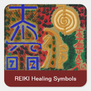 Main ReikiHealingArt Symbol Square Sticker