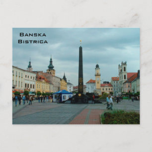 Main Square - Banska Bistrica Postcard