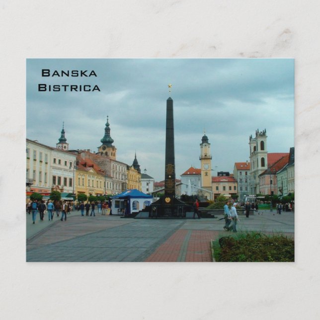 Main Square - Banska Bistrica Postcard (Front)