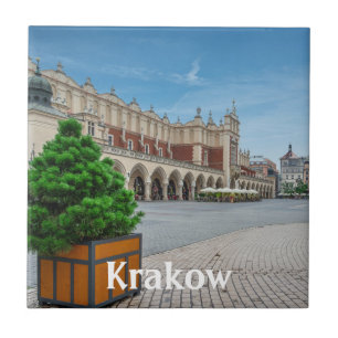 Main square in Krakow old town, Poland Ceramic Tile