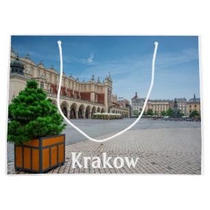 Main square in Krakow old town, Poland Large Gift Bag