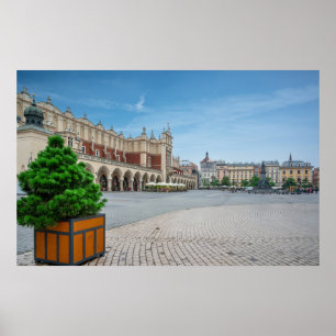 Main square in Krakow old town, Poland Poster