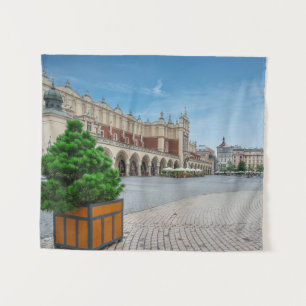Main square in Krakow old town, Poland Tapestry