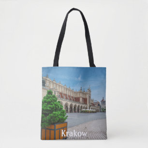 Main square in Krakow old town, Poland Tote Bag