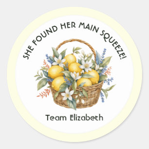 Main Squeeze Amalfi Coast Italian Bachelorette Classic Round Sticker