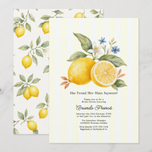 Main Squeeze Amalfi Coast Italian Bridal Shower Invitation