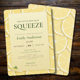 Main Squeeze Bridal Shower | Lemon Italian Amalfi  Invitation