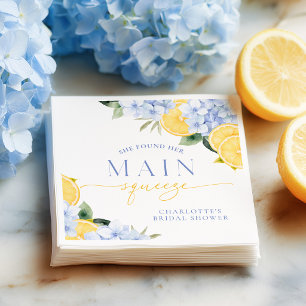 Main Squeeze Bridal Shower Paper Napkin