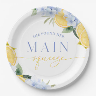 Main Squeeze Bridal Shower Paper Napkin Plate