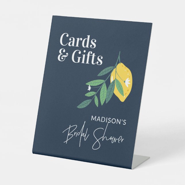 Main Squeeze Cards & Gifts Tabletop Sign (Front)