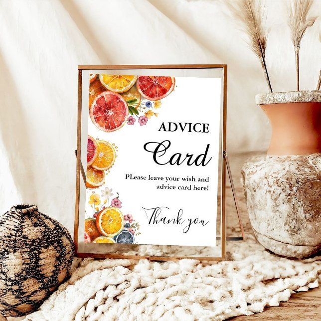 Main Squeeze Citrus  Advice bridal shower sign (Creator Uploaded)