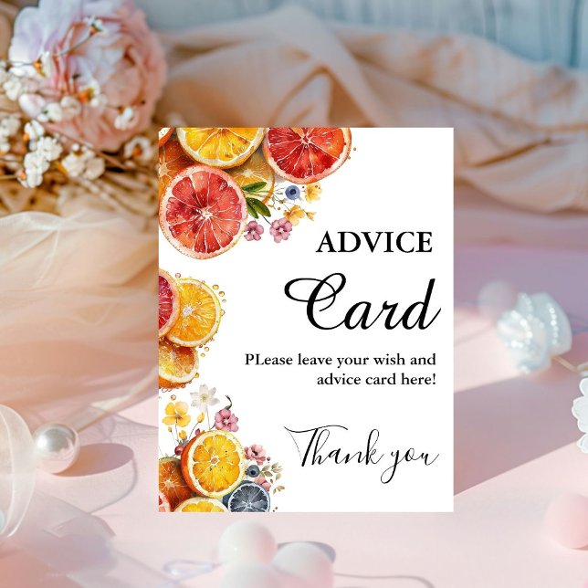 Main Squeeze Citrus  Advice bridal shower sign (Creator Uploaded)