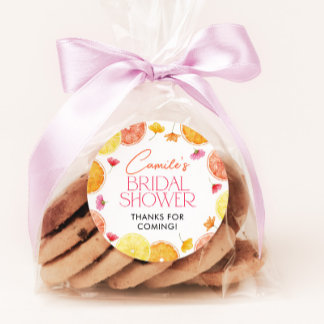 Main Squeeze Citrus Bridal Shower Favour Stickers