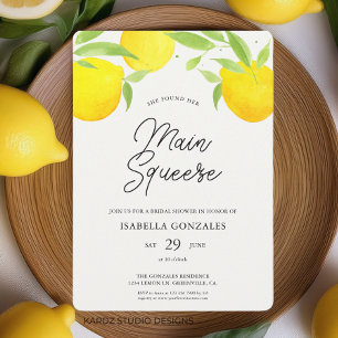 Main Squeeze Citrus Bridal Shower Invitation