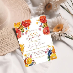 Main Squeeze Citrus Bridal Shower  Invitation