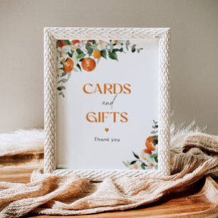 Main squeeze citrus eucalyptus Cards and gifts Poster