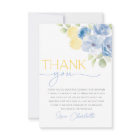 Main Squeeze Citrus Floral Bridal Shower Thank You