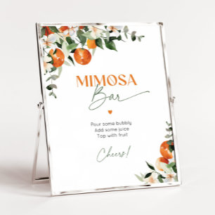 Main squeeze citrus oranges Mimosa bar Poster