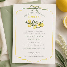 Main Squeeze Citrus Sage Green Bridal Shower