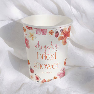 Main Squeeze Citrus Summer Bridal Shower Paper Cups