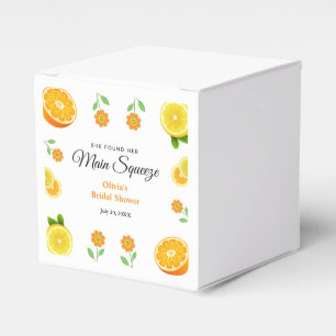 Main Squeeze Citrus Summer Lemon Bridal Shower  Favour Box