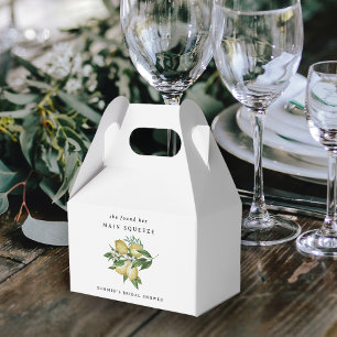 Main Squeeze Elegant Lemon Citrus Bridal Shower Favour Box