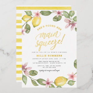 Main Squeeze Floral Lemon Wreath Bridal Shower