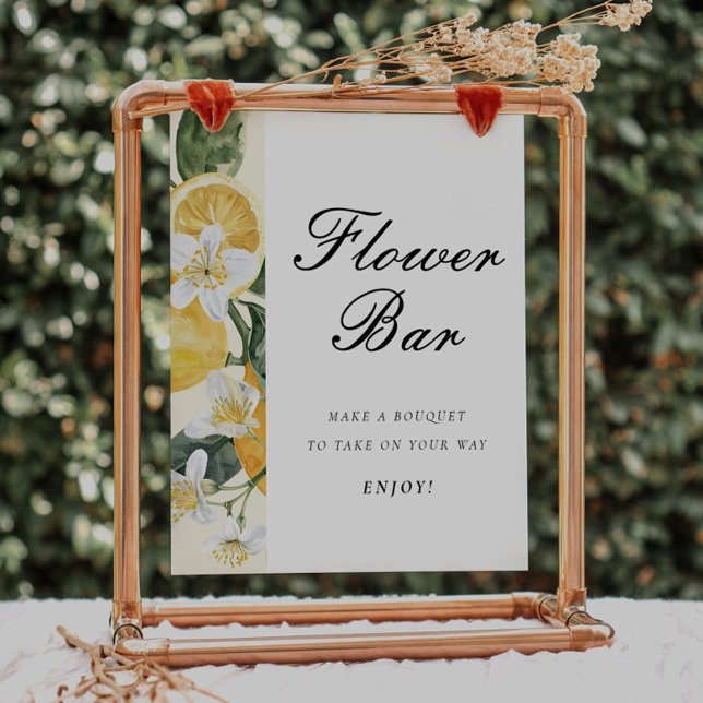 Main Squeeze Flower Bar Bridal Shower Sign (Creator Uploaded)