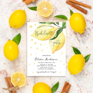 Main Squeeze Lemon Bachelorette Party Invitation