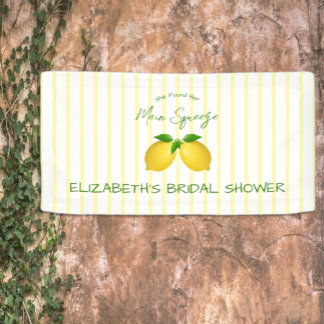 Main Squeeze Lemon Bridal Shower Banner