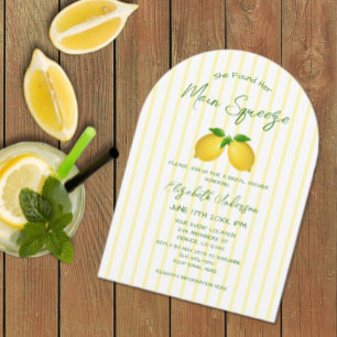Main Squeeze Lemon Bridal Shower Invitation