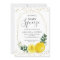 Main squeeze lemon bridal shower invitation