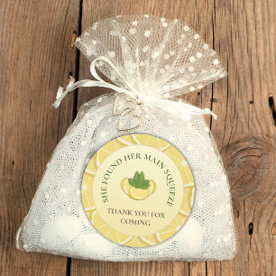 Main Squeeze Lemon Bridal Shower Sticker