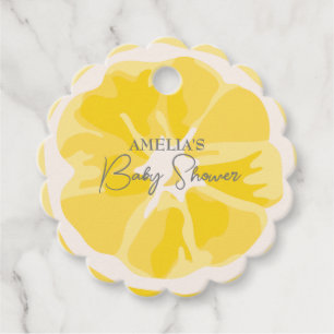 Main squeeze Lemon citrus baby Shower Favour Tags