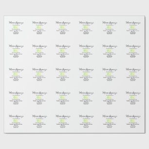 Main squeeze lemon juice homemade business name  wrapping paper