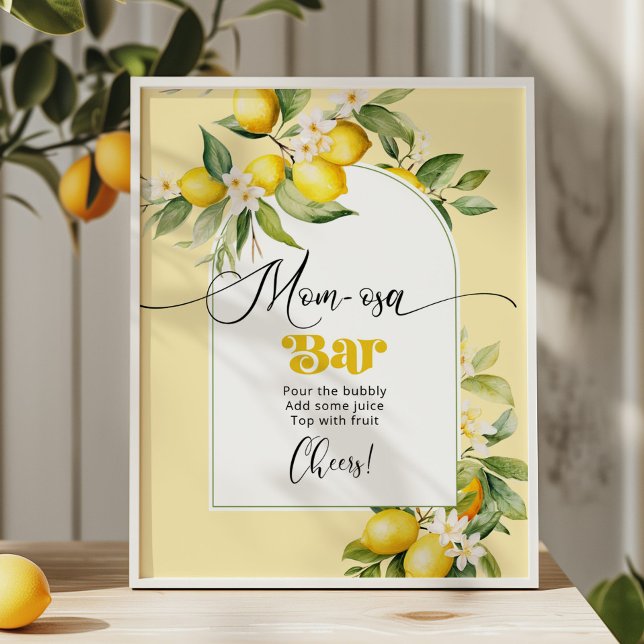 Main squeeze lemon Momosa bar  Poster (Creator Uploaded)